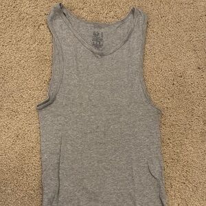 Gray Sleeveless Tank Top Men